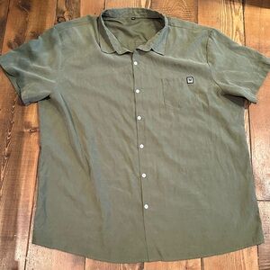 Olive Green Men's Shirt